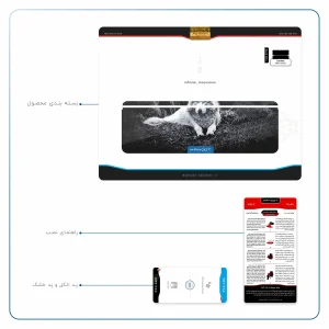 برچسب پوششی ماهوت مدل Dire Wolf مناسب برای تبلت لنوو Miix 510 2016