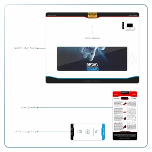 برچسب پوششی ماهوت مدل NASA-Astronaut مناسب برای تبلت اپل iPad Air 2 2014 A1567