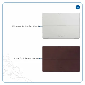 برچسب پوششی ماهوت مدل Matte-Dark-Brown-Leather مناسب برای تبلت مایکروسافت Surface Pro 3 2014