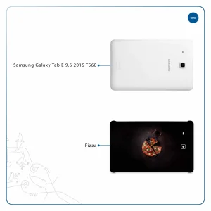 برچسب پوششی ماهوت مدل Pizza مناسب برای تبلت سامسونگ Galaxy Tab E 9.6 2015 T560