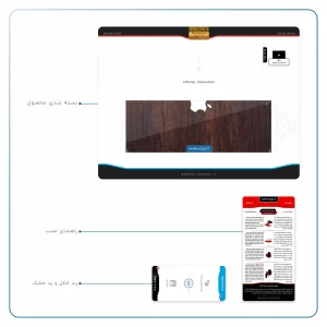 برچسب پوششی ماهوت مدل Red-Wood مناسب برای تبلت اپل iPad Air 2013 A1474