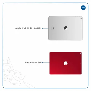 برچسب پوششی ماهوت مدل Matte-Warm-Red مناسب برای تبلت اپل iPad Air 2013 A1475