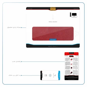 برچسب پوششی ماهوت مدل Red-Leather مناسب برای تبلت ایسوس Zenpad 3S 10 2017 Z500KL