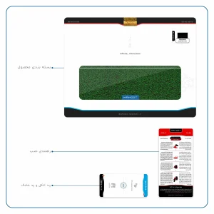 برچسب پوششی ماهوت مدل Silver-Wildflower مناسب برای تبلت مایکروسافت Surface Pro 3 2014