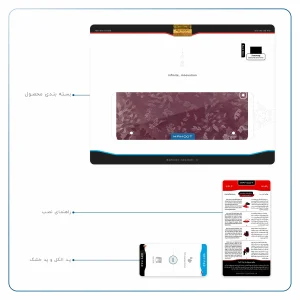 برچسب پوششی ماهوت مدل Red-Wildflower مناسب برای تبلت سامسونگ Galaxy Tab S2 9.7 2015 T815