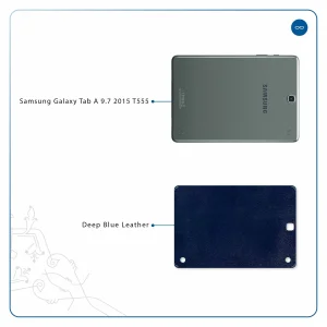 برچسب پوششی ماهوت مدل Deep-Blue-Leather مناسب برای تبلت سامسونگ Galaxy Tab A 9.7 2015 T555