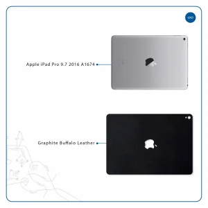 برچسب پوششی ماهوت مدل Graphite Buffalo Leather مناسب برای تبلت اپل iPad Pro 9.7 2016 A1674