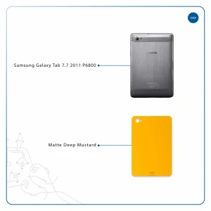 برچسب پوششی ماهوت مدل Matte-Deep-Mustard مناسب برای تبلت سامسونگ Galaxy Tab 7.7 2011 P6800
