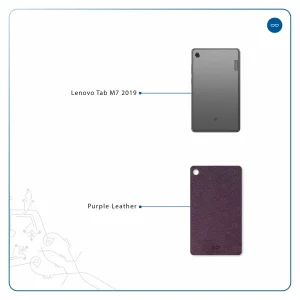 برچسب پوششی ماهوت مدل Purple-Leather مناسب برای تبلت لنوو Tab M7 2019