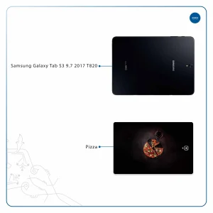برچسب پوششی ماهوت مدل Pizza مناسب برای تبلت سامسونگ Galaxy Tab S3 9.7 2017 T820