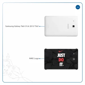 برچسب پوششی ماهوت مدل NIKE-Logo مناسب برای تبلت سامسونگ Galaxy Tab E 9.6 2015 T561