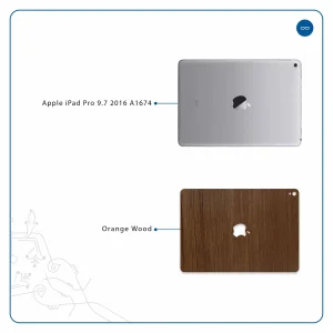 برچسب پوششی ماهوت مدل Orange-Wood مناسب برای تبلت اپل iPad Pro 9.7 2016 A1674