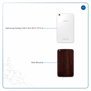 برچسب پوششی ماهوت مدل Red-Wood مناسب برای تبلت سامسونگ Galaxy Tab 3 8.0 2013 T315