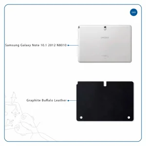 برچسب پوششی ماهوت مدل Graphite Buffalo Leather مناسب برای تبلت سامسونگ Galaxy Note 10.1 2012 N8010