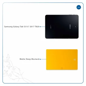 برچسب پوششی ماهوت مدل Matte-Deep-Mustard مناسب برای تبلت سامسونگ Galaxy Tab S3 9.7 2017 T820