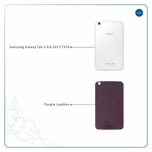 برچسب پوششی ماهوت مدل Purple-Leather مناسب برای تبلت سامسونگ Galaxy Tab 3 8.0 2013 T310
