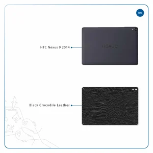 برچسب پوششی ماهوت مدل Black-Crocodile-Leather مناسب برای تبلت اچ تی سی Nexus 9 2014