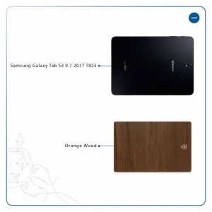 برچسب پوششی ماهوت مدل Orange-Wood مناسب برای تبلت سامسونگ Galaxy Tab S3 9.7 2017 T825