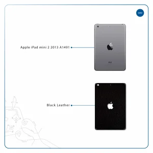 برچسب پوششی ماهوت مدل Black-Leather مناسب برای تبلت اپل iPad mini 2 2013 A1491