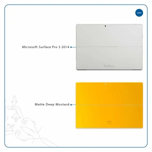 برچسب پوششی ماهوت مدل Matte-Deep-Mustard مناسب برای تبلت مایکروسافت Surface Pro 3 2014