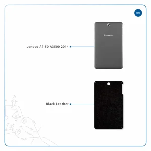 برچسب پوششی ماهوت مدل Black-Leather مناسب برای تبلت لنوو A7-50 A3500 2014
