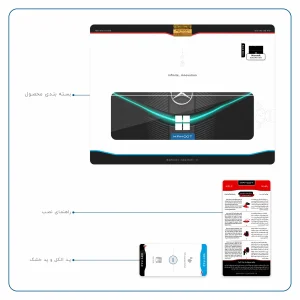 برچسب پوششی ماهوت مدل Mercedes-Benz مناسب برای تبلت مایکروسافت Surface Pro 4 2015