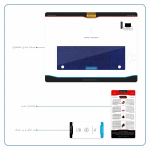 برچسب پوششی ماهوت مدل Blue-Holographic مناسب برای تبلت سامسونگ Galaxy Note 10.1 2012 N8010