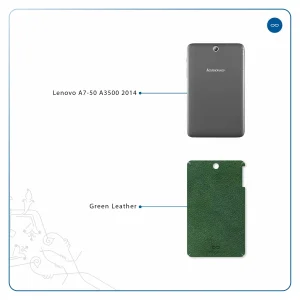 برچسب پوششی ماهوت مدل Green-Leather مناسب برای تبلت لنوو A7-50 A3500 2014