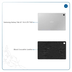 برچسب پوششی ماهوت مدل Black-Crocodile-Leather مناسب برای تبلت سامسونگ Galaxy Tab A7 10.4 LTE 2020 T505