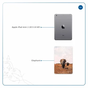 برچسب پوششی ماهوت مدل Elephant مناسب برای تبلت اپل iPad mini 2 2013 A1491