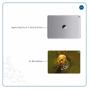 برچسب پوششی ماهوت مدل Dr-Mosadeq مناسب برای تبلت اپل iPad Pro 9.7 2016 A1674