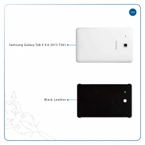 برچسب پوششی ماهوت مدل Black-Leather مناسب برای تبلت سامسونگ Galaxy Tab E 9.6 2015 T561