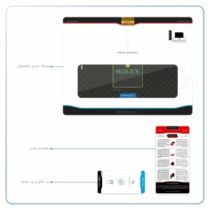 برچسب پوششی ماهوت مدل Rolex-Logo مناسب برای تبلت اپل iPad Pro 11 (GEN 2) 2020 A2068