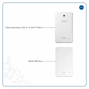 برچسب پوششی ماهوت مدل Matte-White مناسب برای تبلت سامسونگ Galaxy Tab 4 7.0 2014 T230