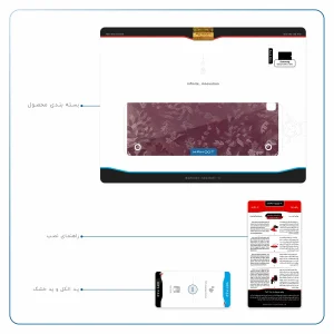 برچسب پوششی ماهوت مدل Red-Wildflower مناسب برای تبلت سامسونگ Galaxy Tab A 9.7 2015 T555