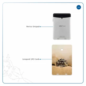 برچسب پوششی ماهوت مدل Leopard 2A5 tank مناسب برای تبلت وریکو Unipad