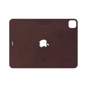 برچسب پوششی ماهوت مدل Matte-Dark-Brown-Leather مناسب برای تبلت اپل iPad Pro 11 (GEN 2) 2020 A2230