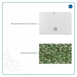 برچسب پوششی ماهوت مدل Army-Green-Pixel مناسب برای تبلت مایکروسافت Surface Pro 2 2013