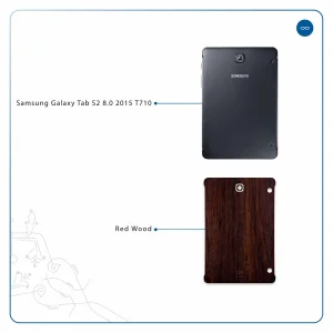 برچسب پوششی ماهوت مدل Red-Wood مناسب برای تبلت سامسونگ Galaxy Tab S2 8.0 2015 T710