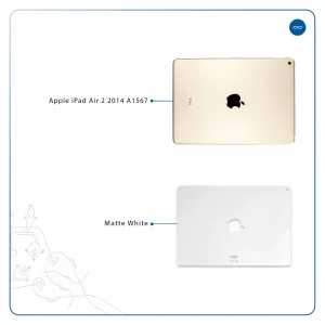 برچسب پوششی ماهوت مدل Matte-White مناسب برای تبلت اپل iPad Air 2 2014 A1567