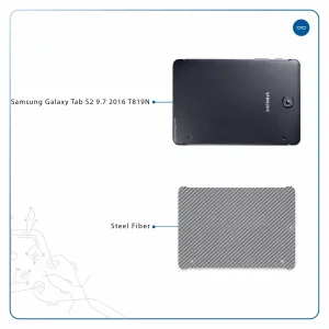 برچسب پوششی ماهوت مدل Steel-Fiber مناسب برای تبلت سامسونگ Galaxy Tab S2 9.7 2016 T819N