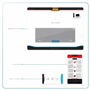 برچسب پوششی ماهوت مدل Steel-Fiber مناسب برای تبلت سامسونگ Galaxy Tab S2 9.7 2016 T819N