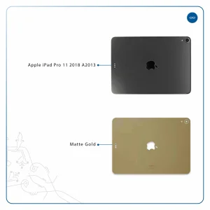 برچسب پوششی ماهوت مدل Matte-Gold مناسب برای تبلت اپل iPad Pro 11 2018 A2013