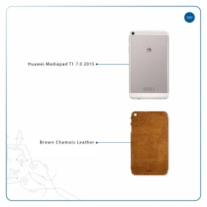 برچسب پوششی ماهوت مدل Brown-Chamois-Leather مناسب برای تبلت هوآوی Mediapad T1 7.0 2015