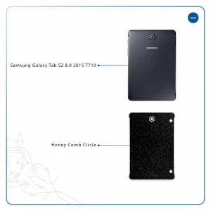 برچسب پوششی ماهوت مدل Honey-Comb-Circle مناسب برای تبلت سامسونگ Galaxy Tab S2 8.0 2015 T710