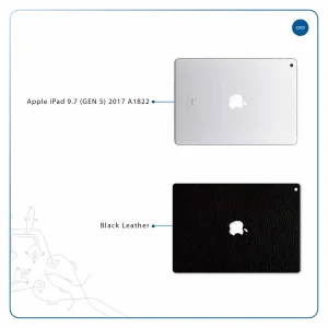 برچسب پوششی ماهوت مدل Black-Leather مناسب برای تبلت اپل iPad 9.7 (GEN 5) 2017 A1822