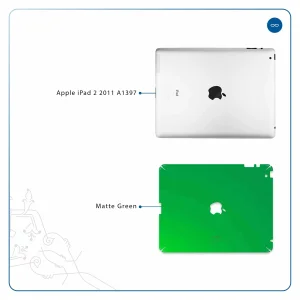 برچسب پوششی ماهوت مدل Matte-Green مناسب برای تبلت اپل iPad 2 2011 A1397