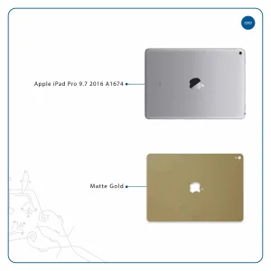 برچسب پوششی ماهوت مدل Matte-Gold مناسب برای تبلت اپل iPad Pro 9.7 2016 A1674