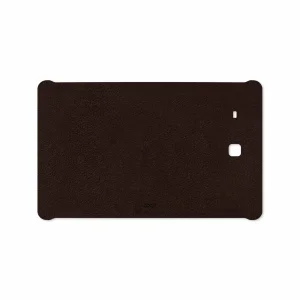 برچسب پوششی ماهوت مدل Dark-Brown-Leather مناسب برای تبلت سامسونگ Galaxy Tab E 9.6 2015 T561