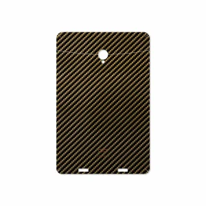 برچسب پوششی ماهوت مدل Glossy-Brown-Fiber مناسب برای تبلت وریکو Unipad